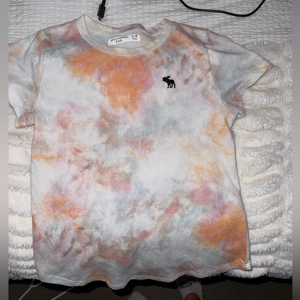 Abercrombie Kids Orange and Pink Short Sleeve Tee